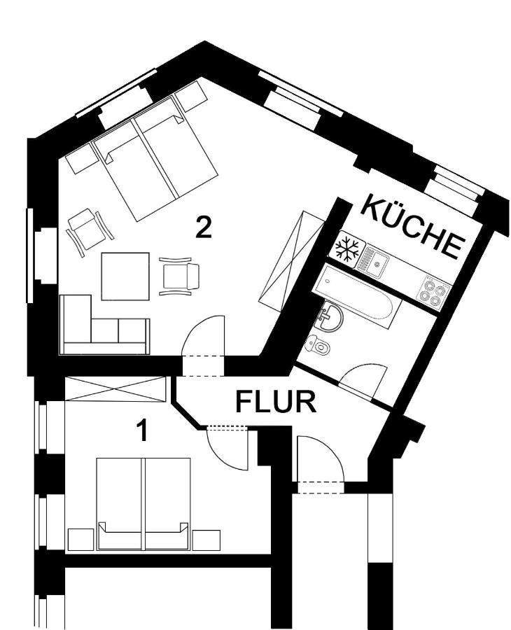 Apartment Eva Хемниц Экстерьер фото